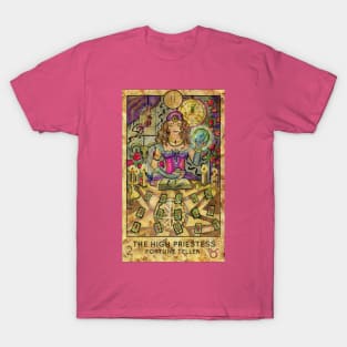 The High Priestess. Major Arcana Tarot Card. T-Shirt